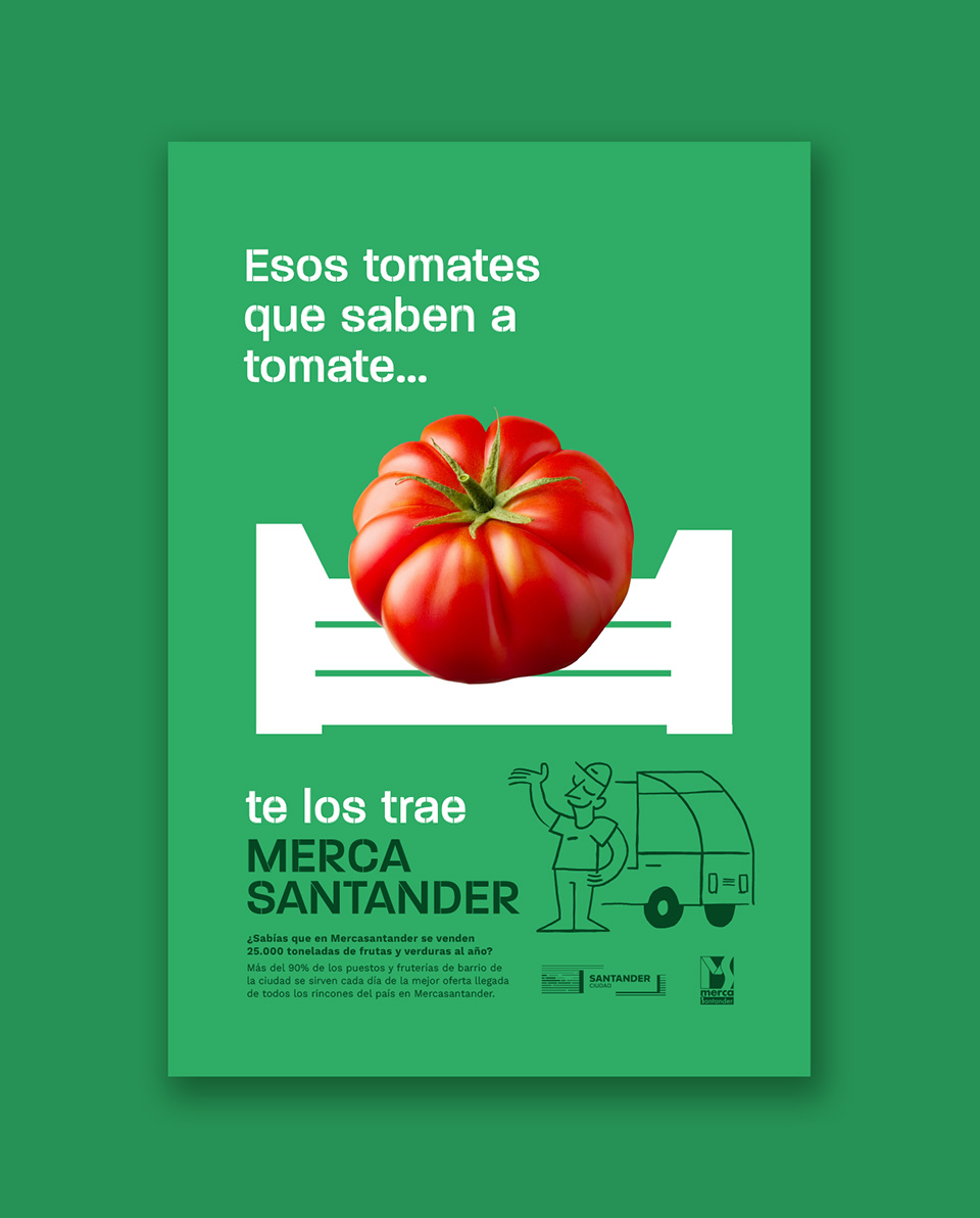 Mupi de la campaña de Mercasantander dedicado al pequeño comercio